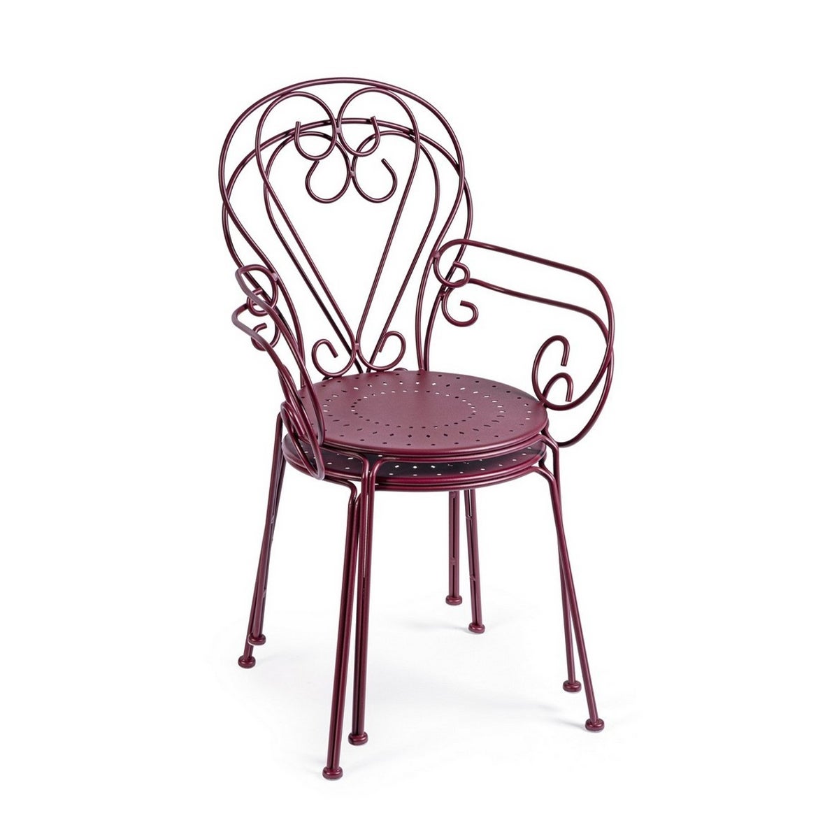 Chaise de jardin empilable style shabby chic Bizzotto Etienne - 8