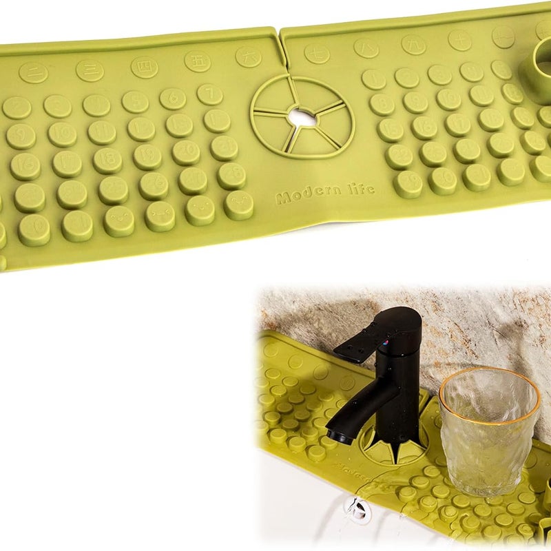 Silikonowa mata pod kran kuchenny – osłona przeciwbryzgowa, osłona przeciwbryzgowa do zlewu, odzyskiwanie wody w łazience