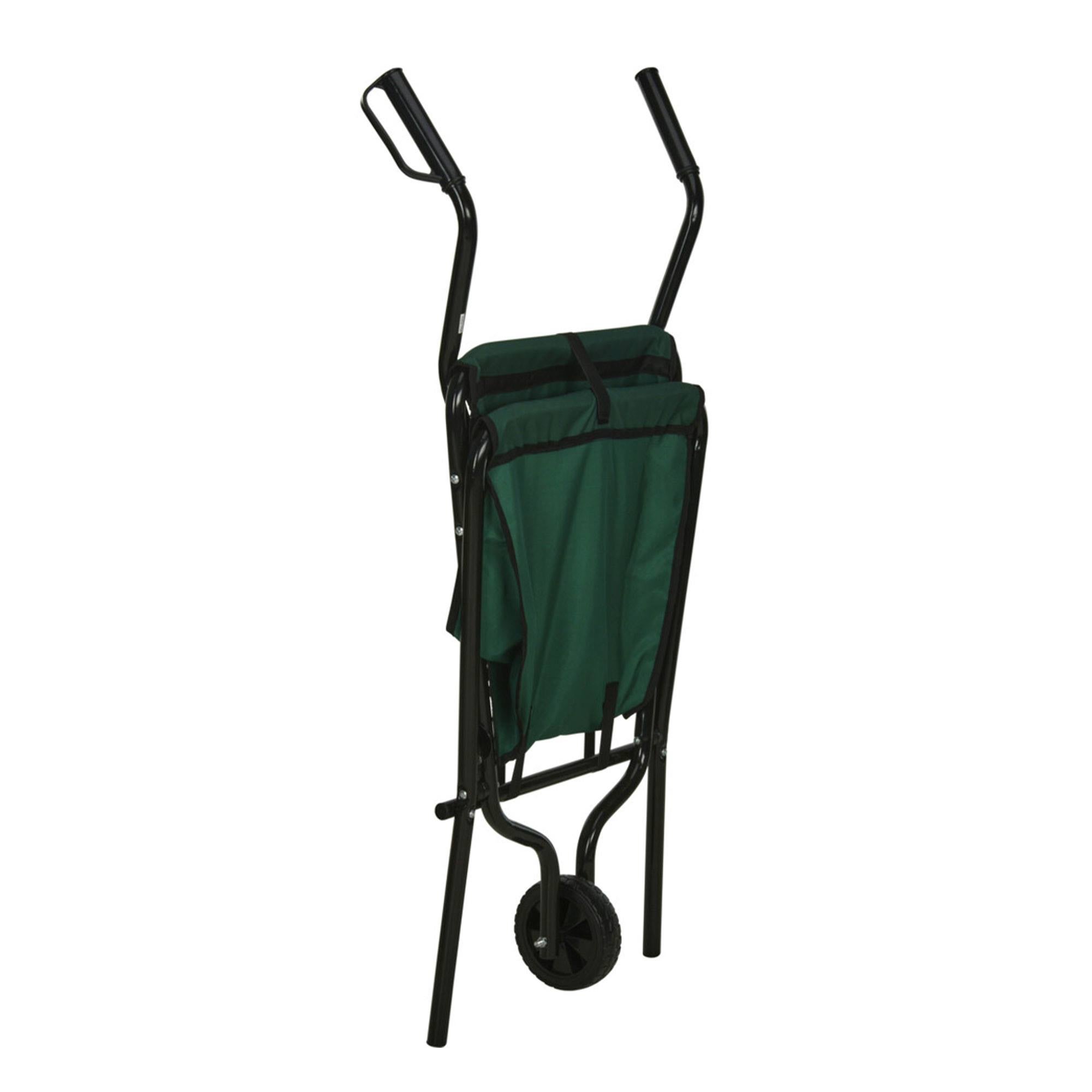 Chariot de chargement pliable vert WellHome - Charge maximale 30-40 kg - 5