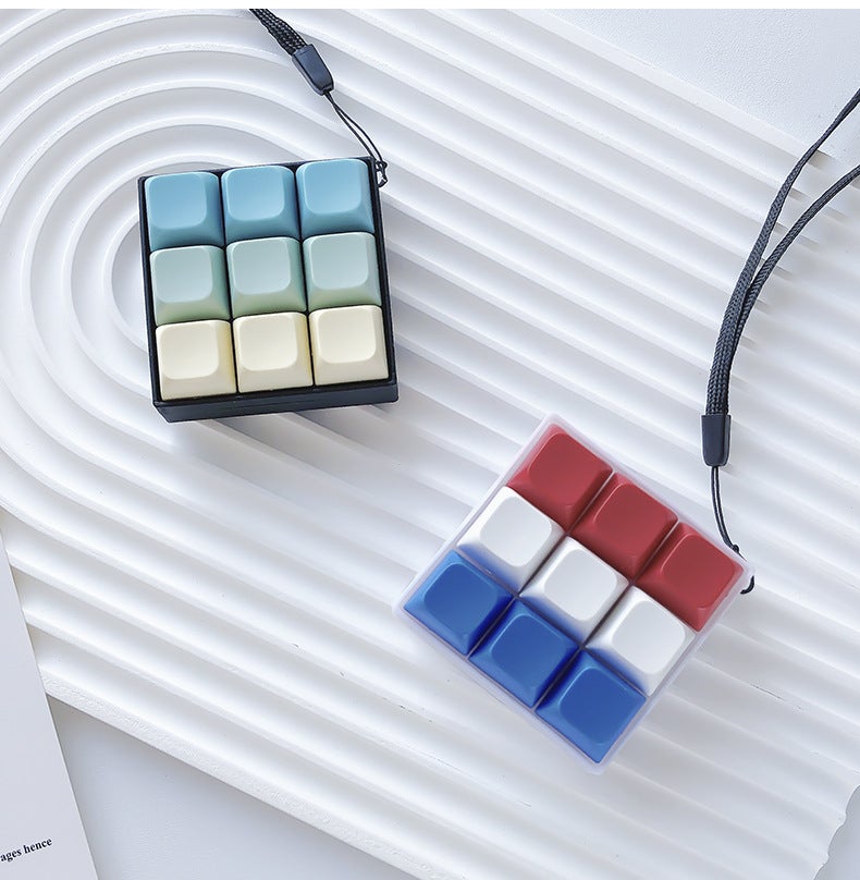 Cube anti-stress magique pour l'autisme, jouet anti-stress à 6 faces, cube anti