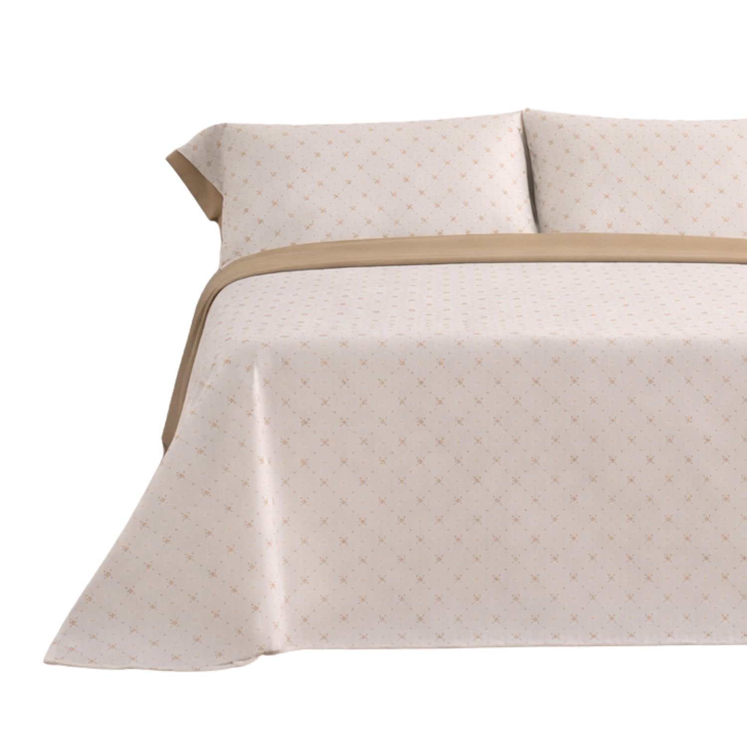 Jogo de Lençóis 144 fios Llac Bege Cama 160cm (4 peças) Donegal Collections - 8