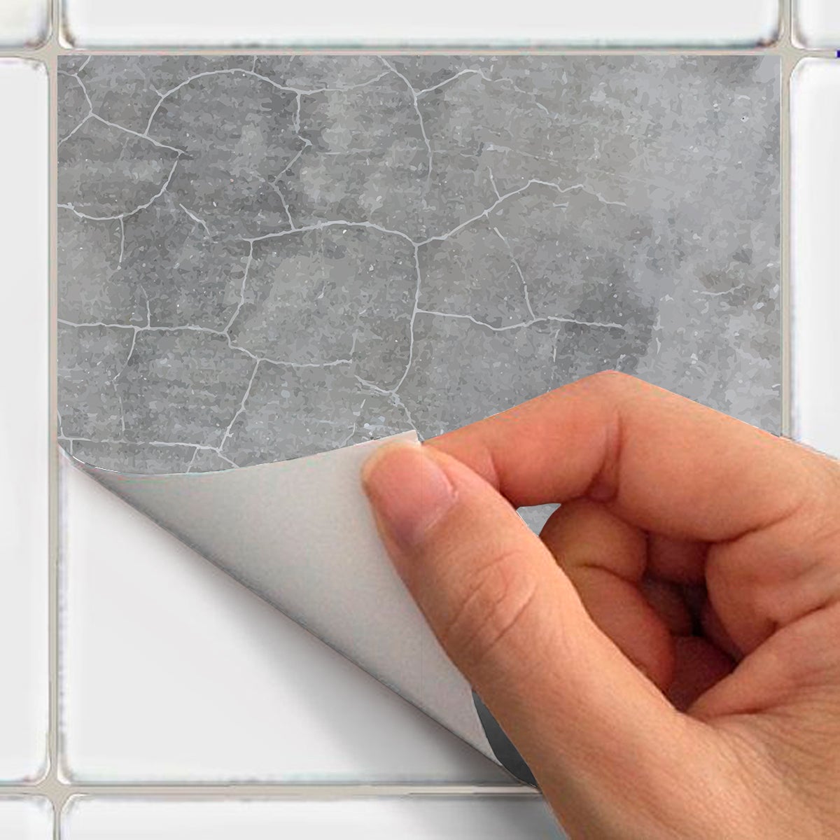 9 adesivi piastrelle calcestruzzo cerato - Sticker adesivo - adesivi murali - 9stickers30x30cm - 4