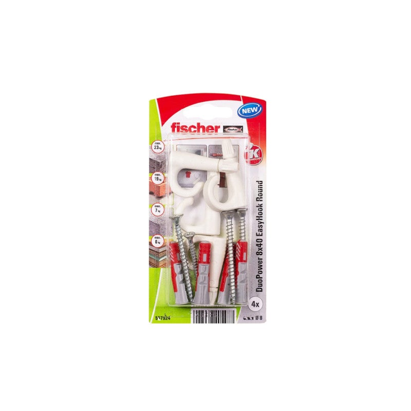 Fischer 4x DuoPower 8x40 EasyHook Round - 557923