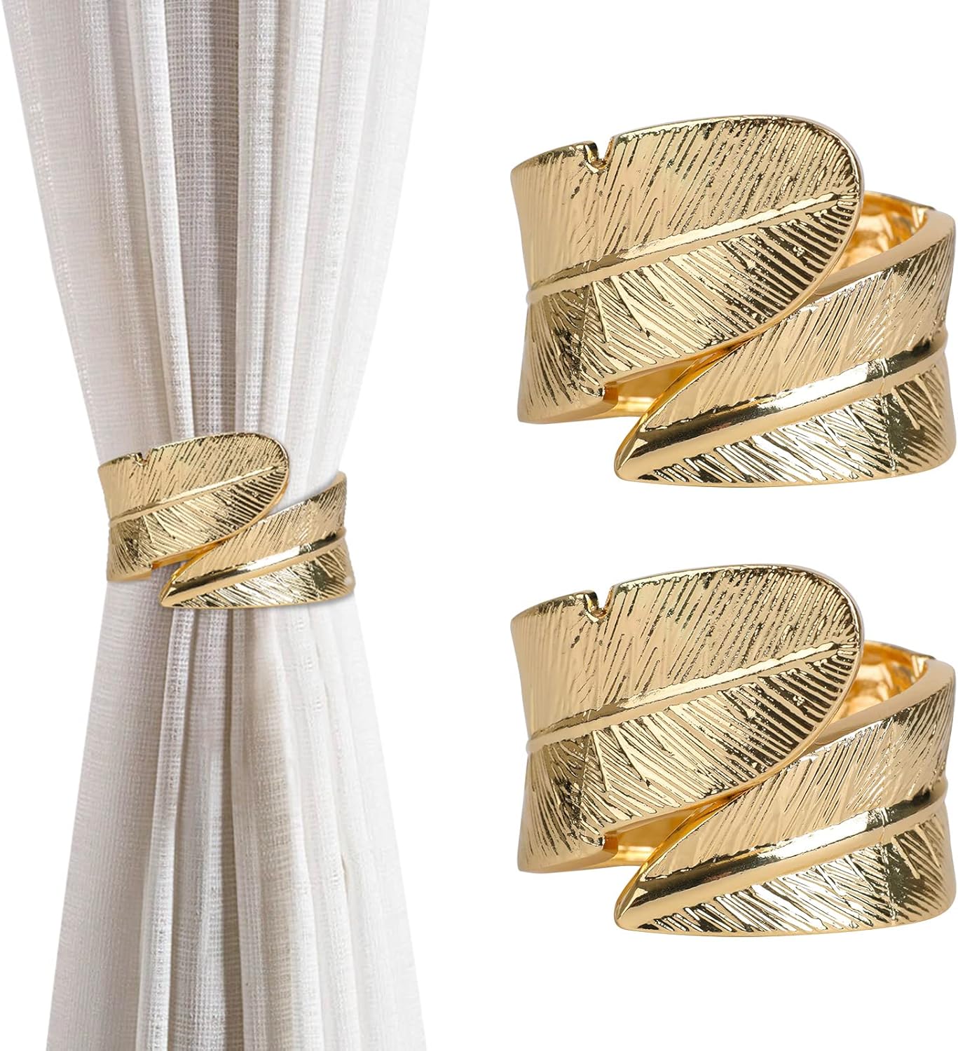 BlastHome Fermatenda A Catena Di Lusso Oro Spazzolato – Set Da 2, Catene 76,2 Cm – Signature Collection - 3