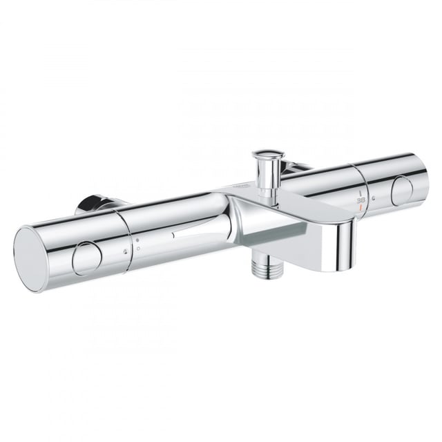 Grohe Grotherm 800 Cosmopolitan Mitigeur thermostatique bain/douche avec tête céramique 1/2, 180°, Chrome (34770000)