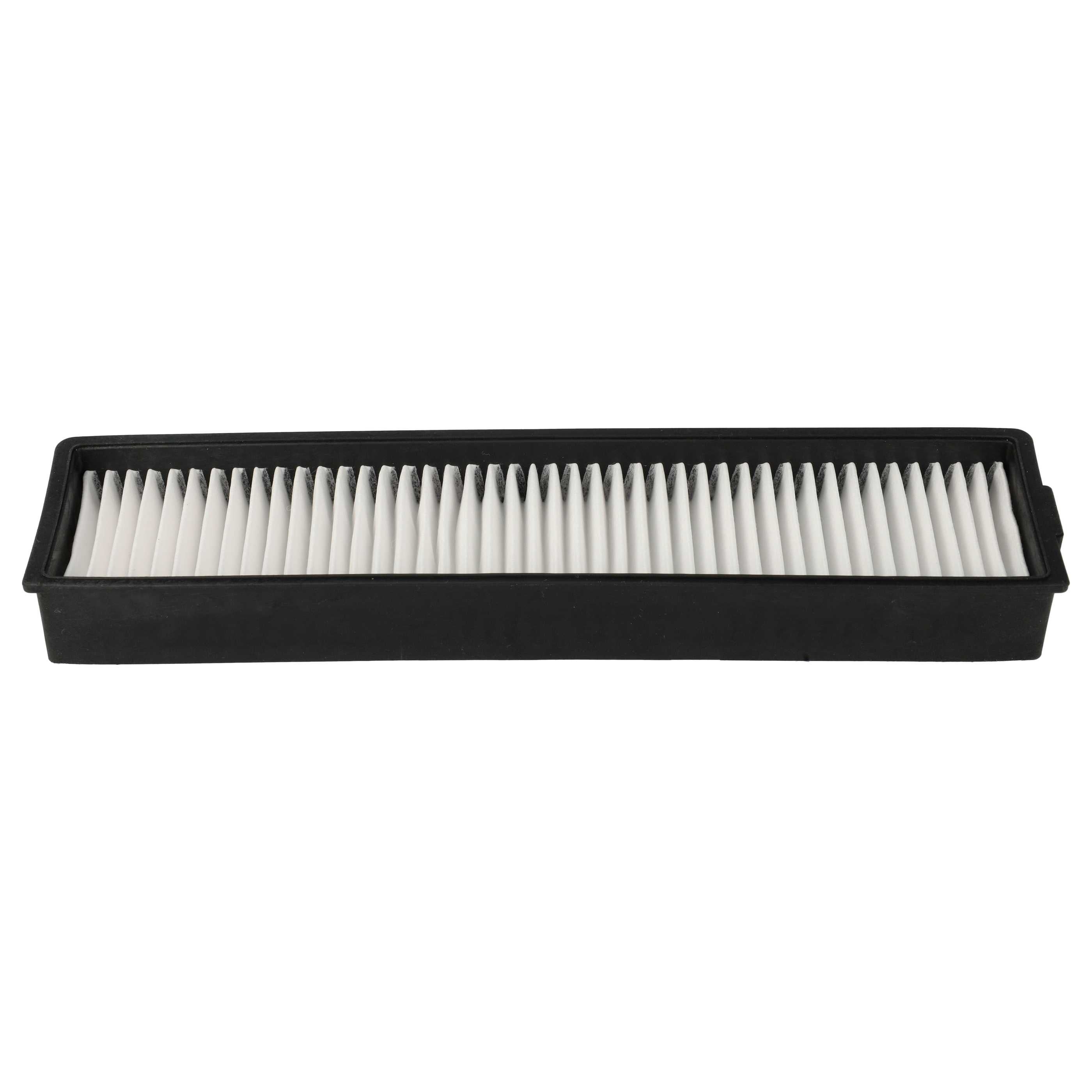 vhbw filtre compatible avec LG Hom-Bot VR63455LV.BNAQD, VR64701LVMP.APBQEEU, VR63485LV, VR7423BG aspirateur - filtre à air noir - 3