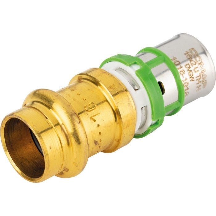 Raccord cuivre multicouche a sertir