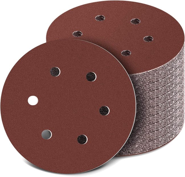 Milwaukee x50 disques abrasifs 150mm 6 trous pour ponceuse excentrique Milwaukee x50 disques abrasifs 150mm 6 trous pour ponceuse excentrique