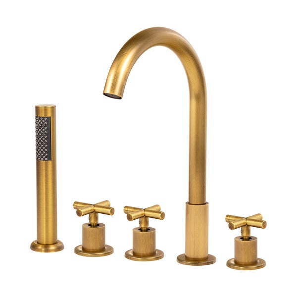 SILLA BATERIA WANNOWA VERANNI 5-OTWOROWA RETRO S-1104V STARE ZŁOTO