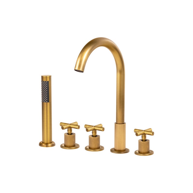 SILLA BATERIA WANNOWA VERANNI 5-OTWOROWA RETRO S-1104V STARE ZŁOTO