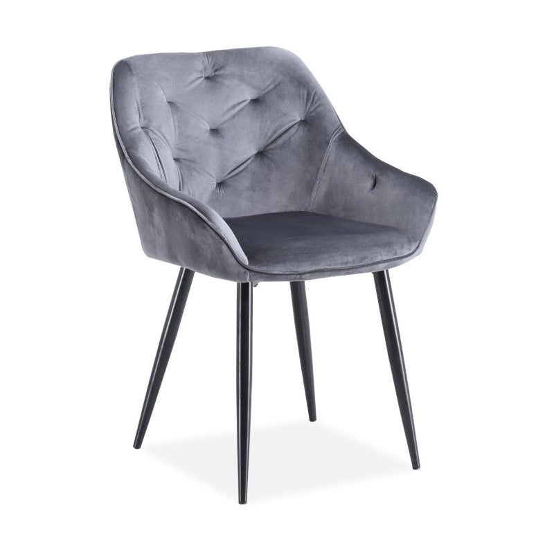 Krzesło tapicerowane K487 VELVET szare