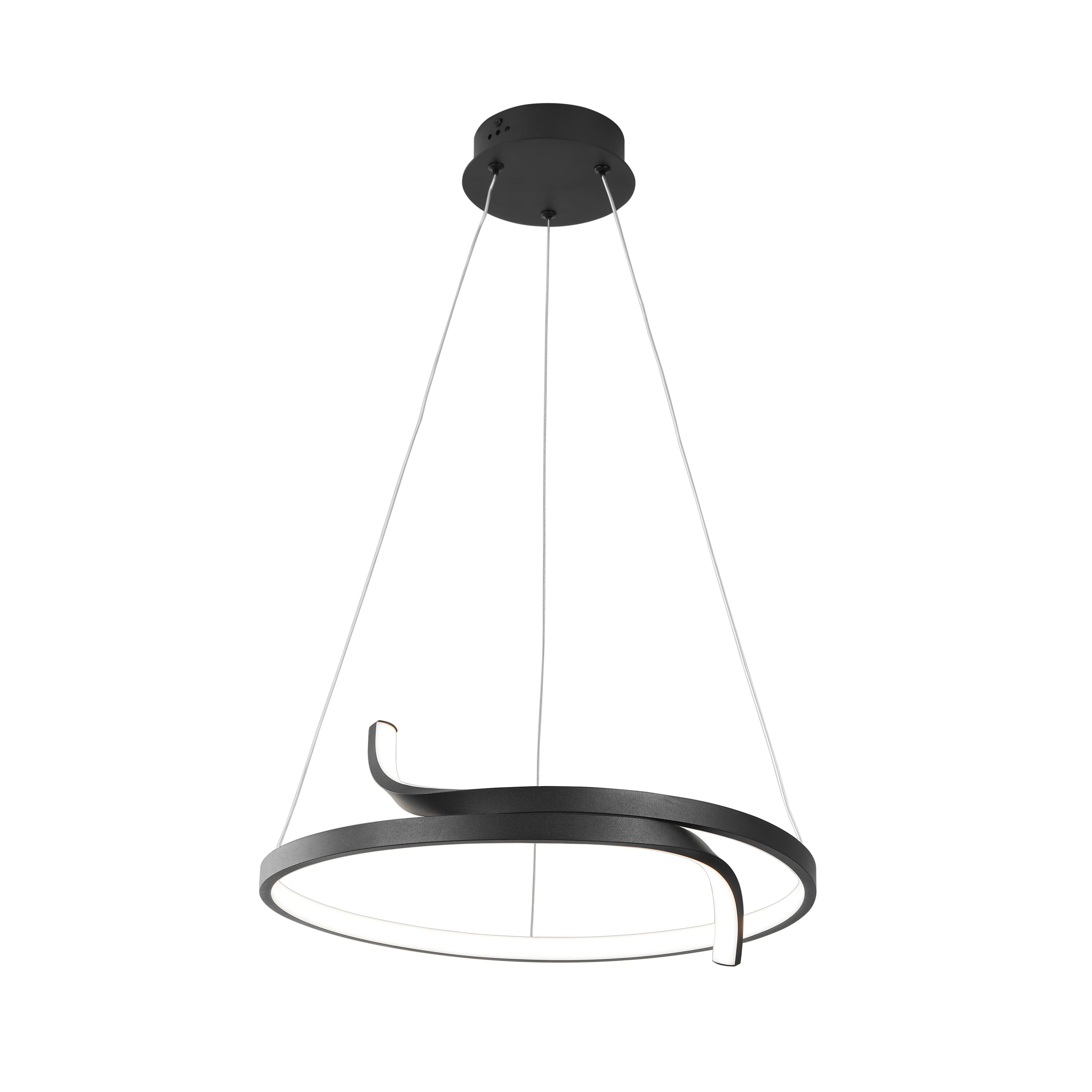 Lampa wisząca VICTORIA LED 36W Neutralna biel 2340lm czarna wym: 150 x 45 x 45 cm Kaja