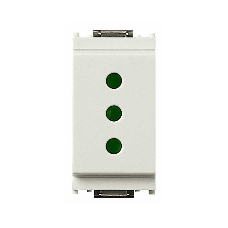 4box Side presa 1 schuko e 2 bipasso per serie Vimar Plana bianca 4box Side presa 1 schuko e 2 bipasso per serie Vimar Plana bianca