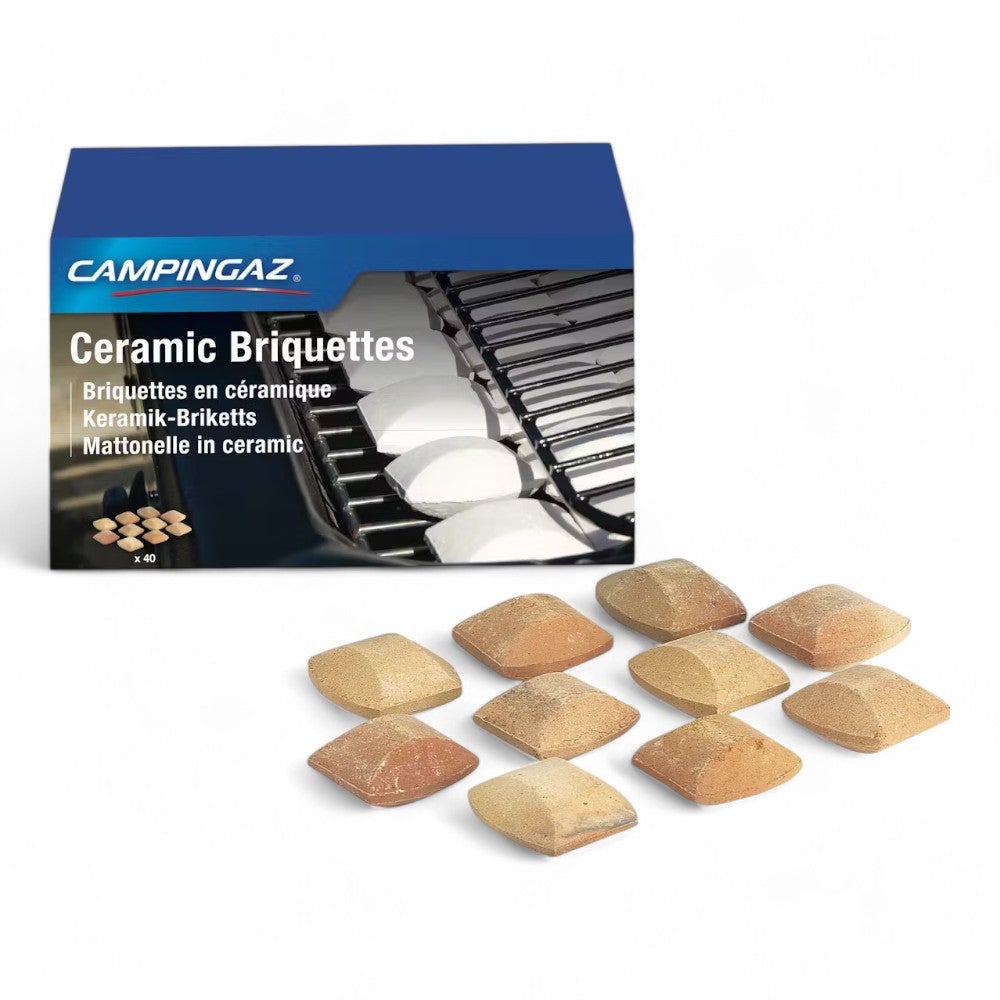 Campingaz Mattonelle Ceramica Per Barbecue - 40 Pezzi 5x5cm, Distribuzione Calore Uniforme, Alternative Pietre Lava - Foto 11