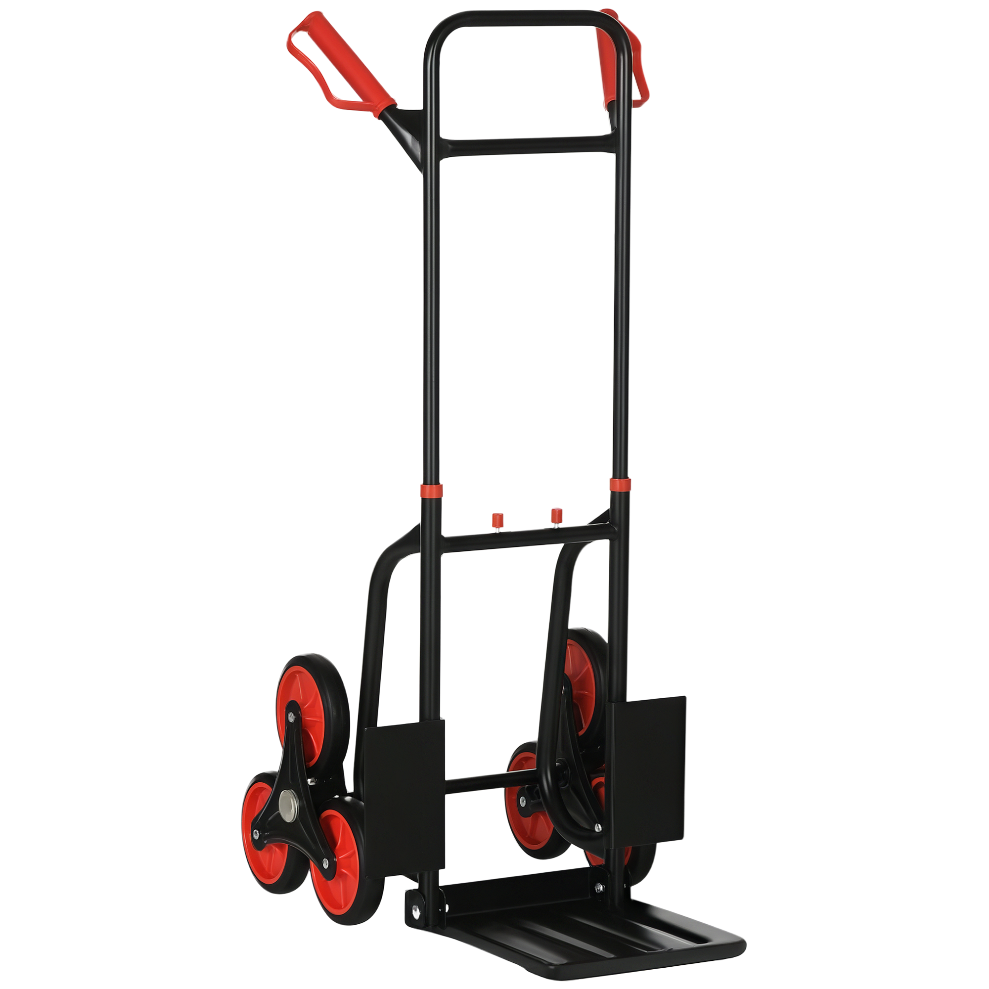 Chariots pliants avec roues tout-terrain avec poignée réglable noir Chariots pliants avec roues tout-terrain avec poignée réglable noir