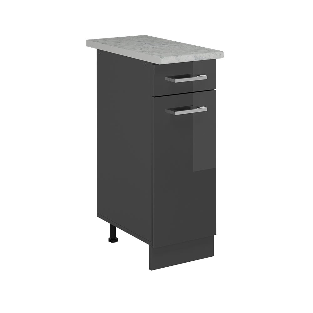 Vicco Szafka dolna do kuchni R-Line, Antracyt wysoki połysk, 30 cm BR Marmur