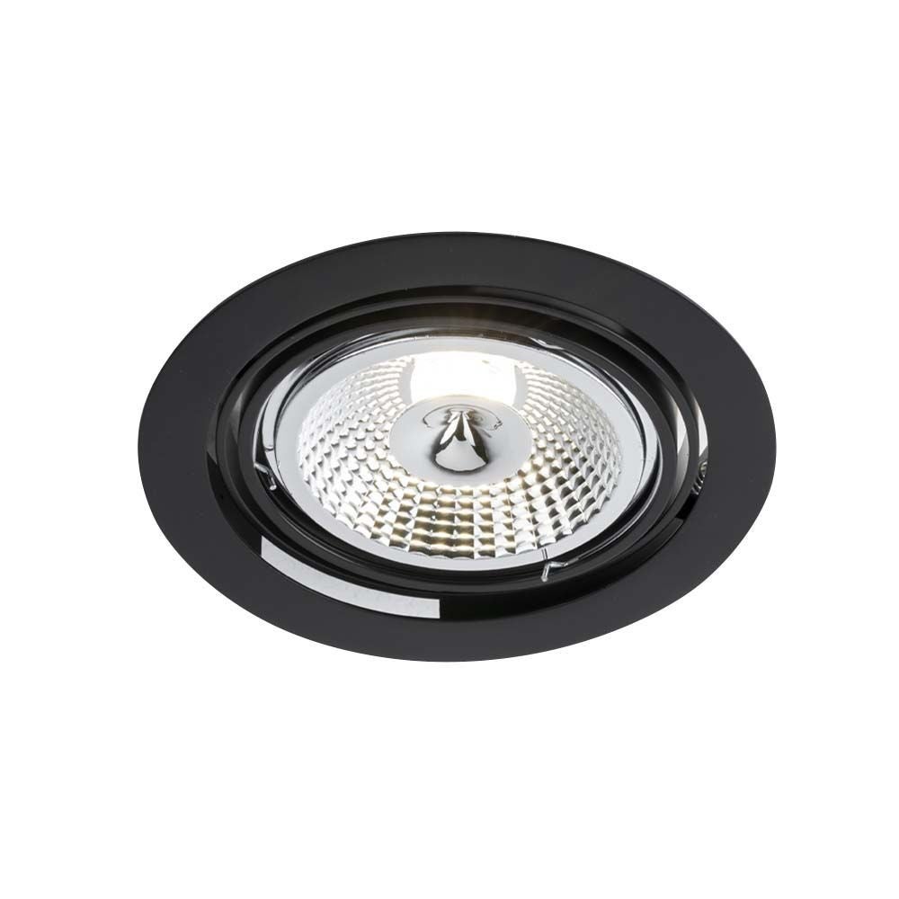 Oprawa sufitowa wpuszczana oczko Wasabi czarna 1xGU10x18W okrągła ruchoma IP20 wym: 3 x 17,5 x 17,5 cm metal Shilo
