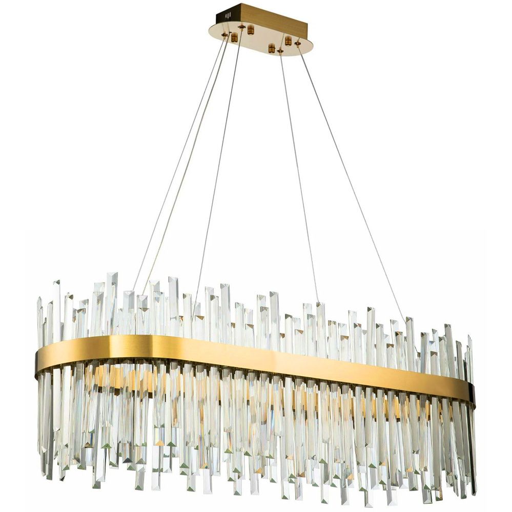 Lampa Sufitowa Wisząca Toolight App1513-Cp80 Złoty Szczotkowany