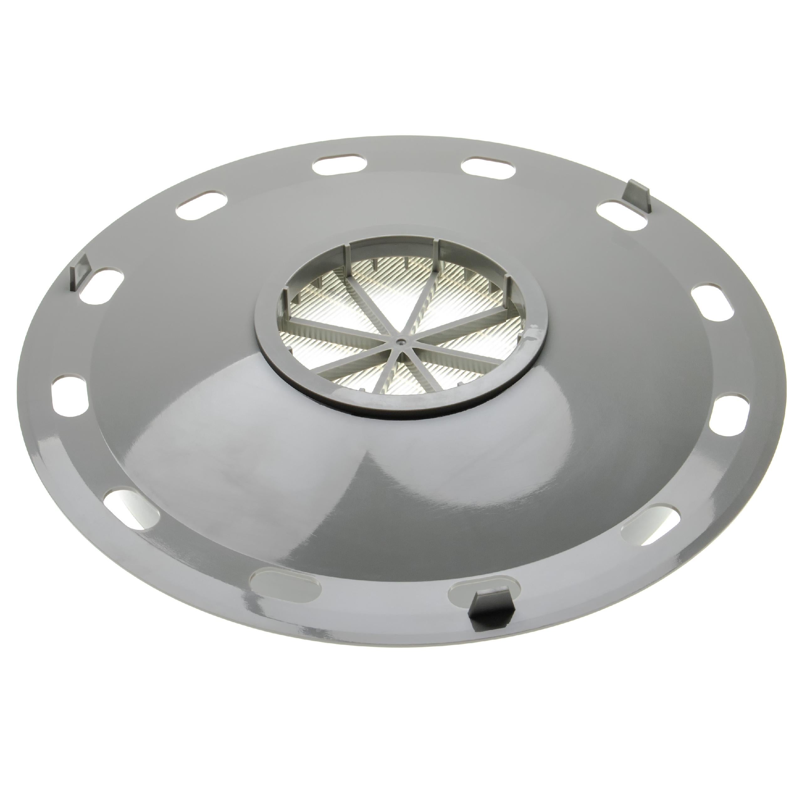 vhbw filtre compatible avec Lux DP 9000, Powerprof Classic, Powerprof, 140701508 aspirateur - filtre HEPA blanc / gris - 5