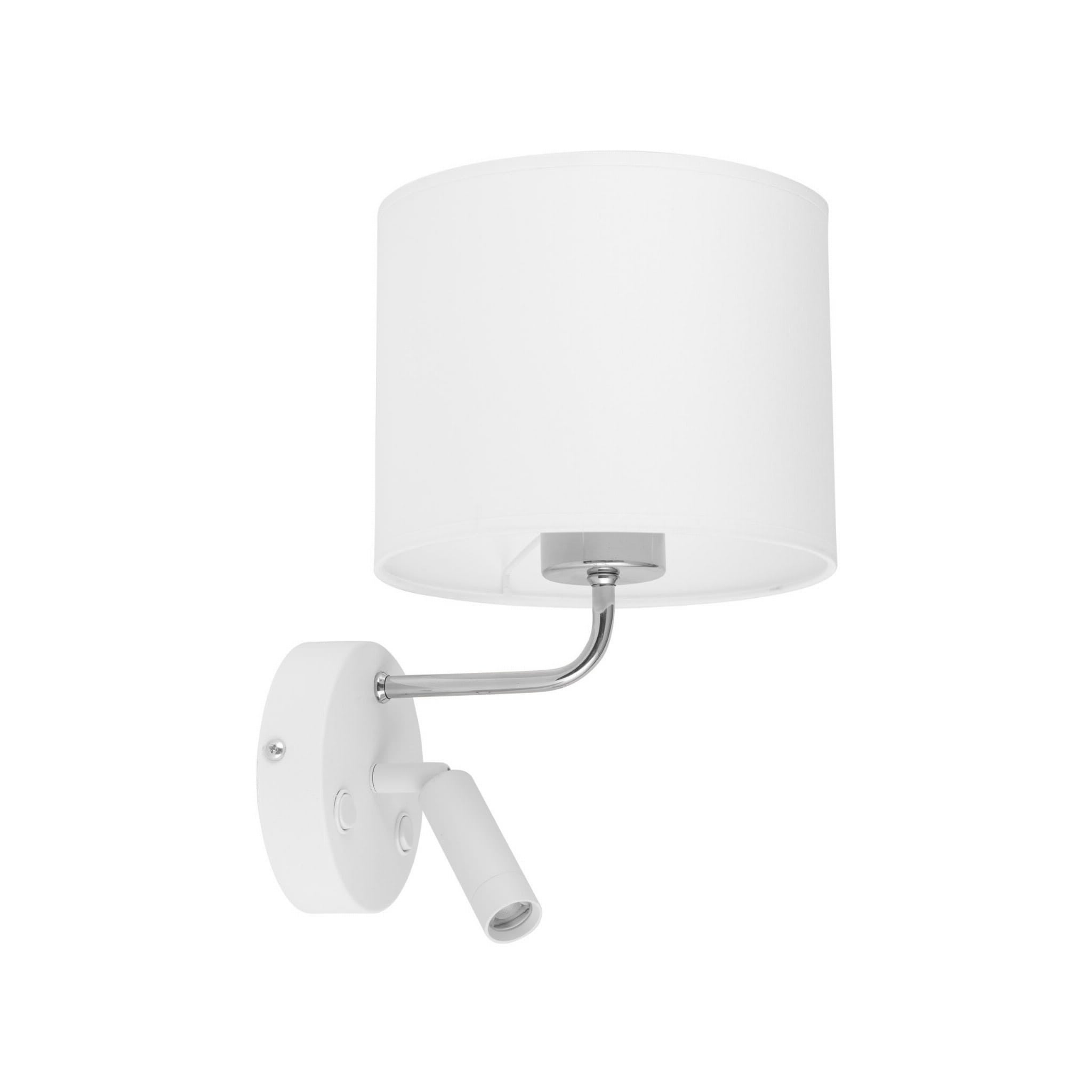 Kinkiet ścienny Richi biały 2xE27x60W wym: 33 x 20 x 25 cm tkanina IP20 TK Lighting