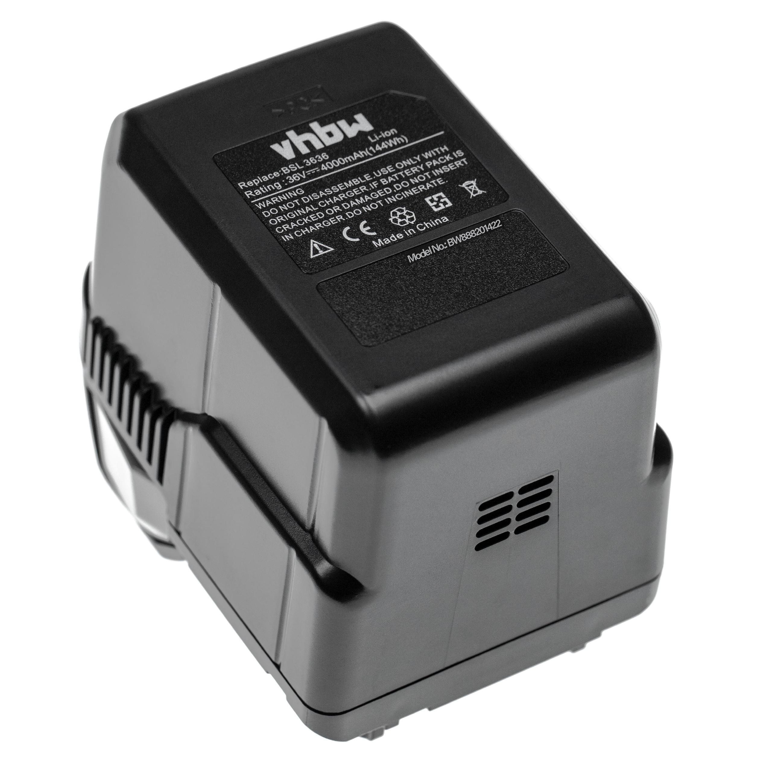 vhbw 1x Batterie compatible avec Hitachi Hikoki RP3608DB, ML 36DAL, RB 36DL, ML 36DL outil électrique (4000 mAh, Li-ion, 36 V) - 2