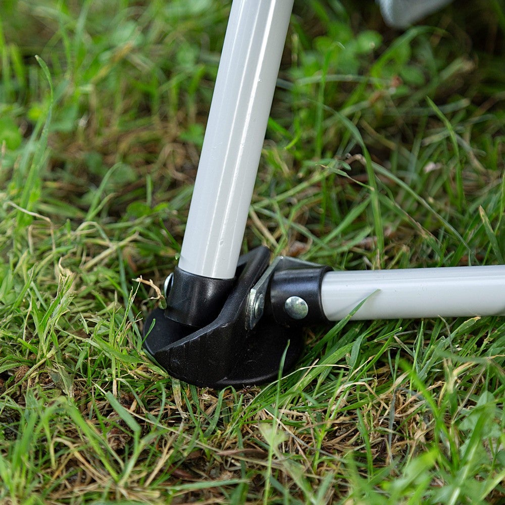 Pack de 2 cadeiras de praia cor de laranja baixas e respiráveis c/bases para copos Aktive - 5