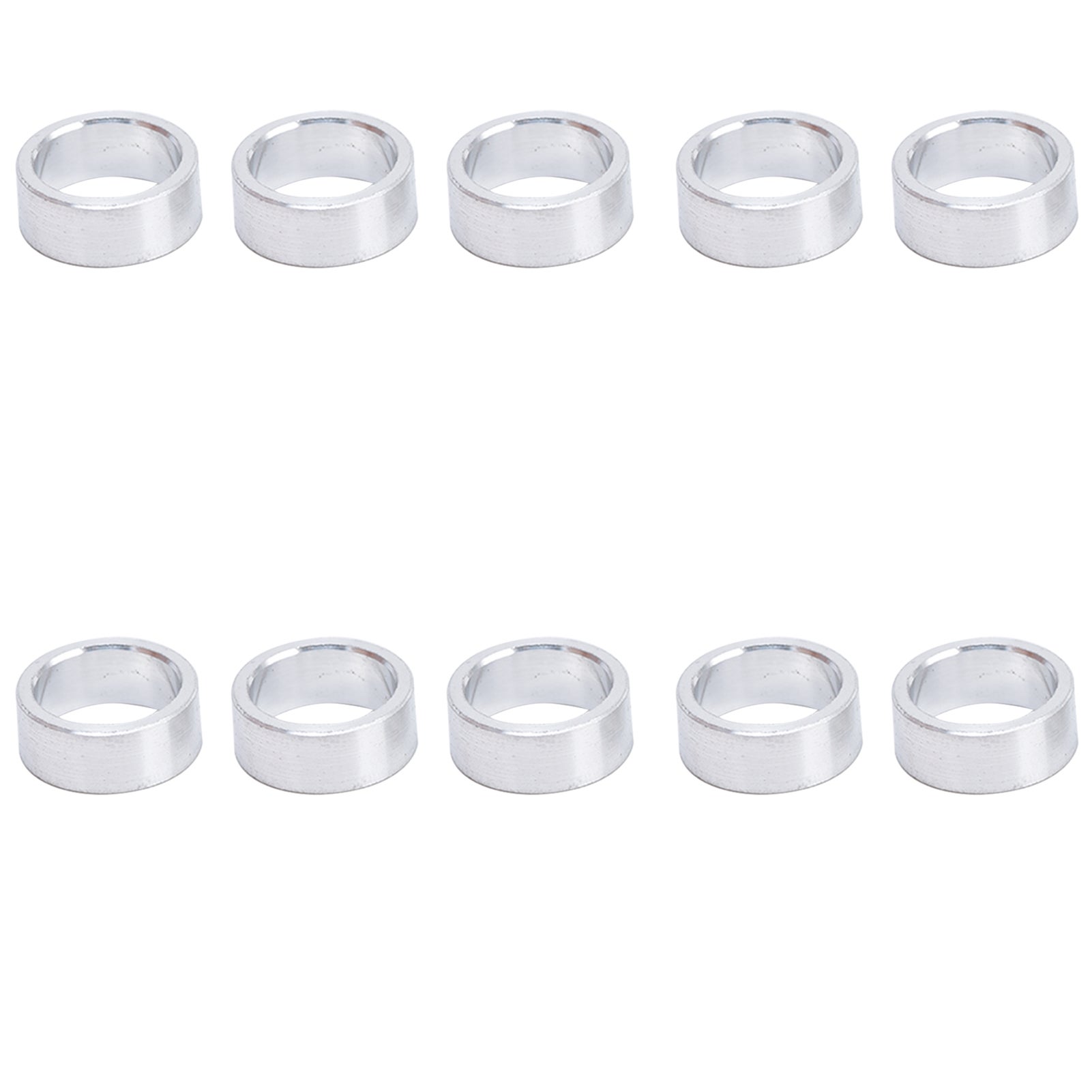 Entretoises Rondes En Aluminium M8 - Lot De 10 - 8.2mm ID X 12mm OD X 8mm L - Neuf