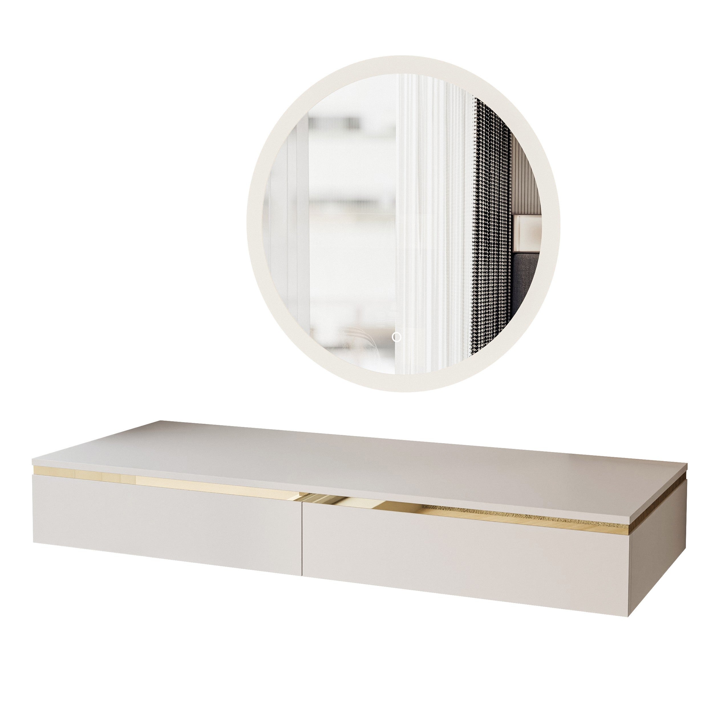 Coiffeuse AURORA suspendue cachemire | Leroy Merlin