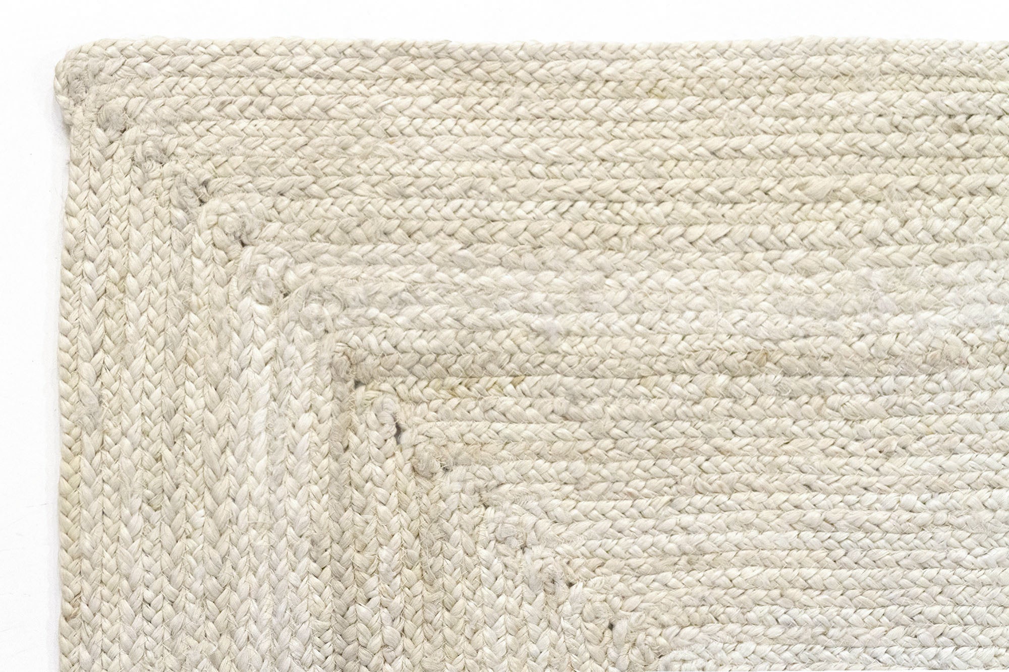 Hamid - Tapis en jute blanc ALHAMBRA 300x250cm - Tapis pour salon, chambre, salle familiale - 3