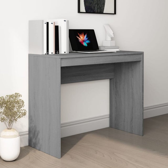 GYMAX Scrivania Pieghevole 64x43x80 Cm – Tavolo Computer In MDF E Metallo – Stile Naturale, Senza Montaggio, Piedini Antiscivolo - 5