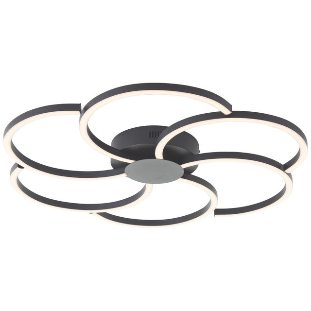 FICO Plafonnier noir LED intégrée 32W 3000 lumen - 3000-6500K - CCT - aluminium/plastique - ampoule incluse