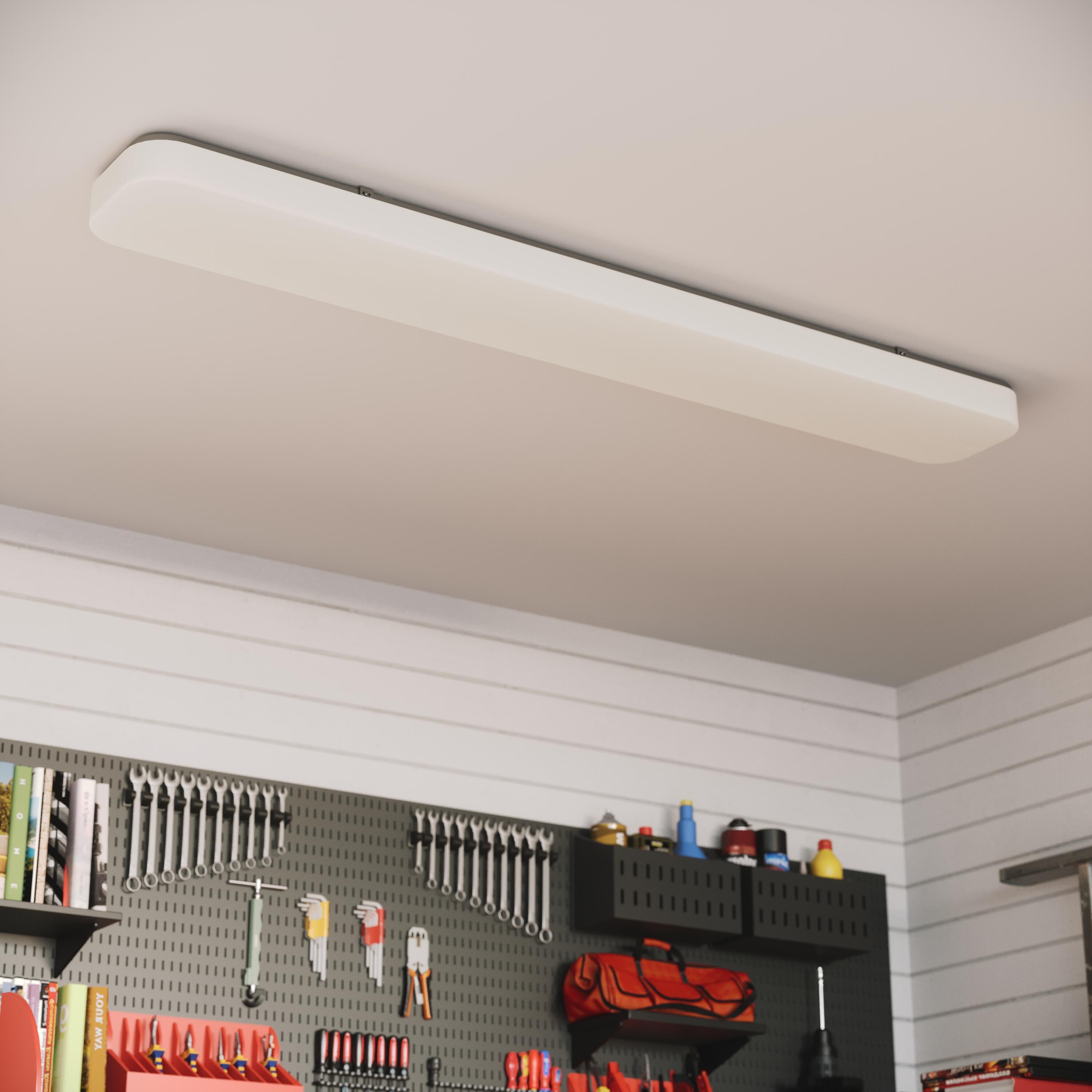 Panel LED do montażu Sapri, 114 x 16 cm, neutralny biały, biały INSPIRE