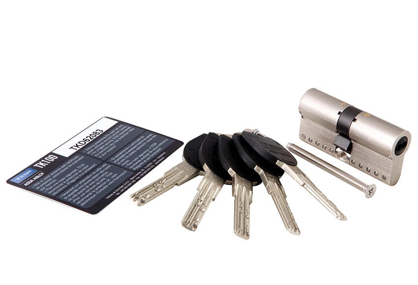 Cylindre De Serrure Tesa TK100 - Nickel, 30x30, 5L, Neuf (sans Emballage)