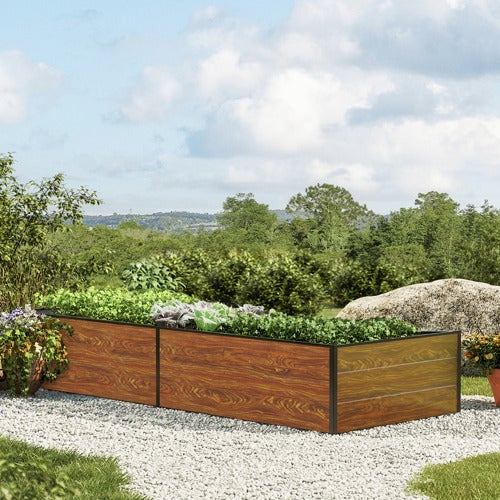 99 x 235 x 39 cm Grzadka podwyzszona, optyka drewna