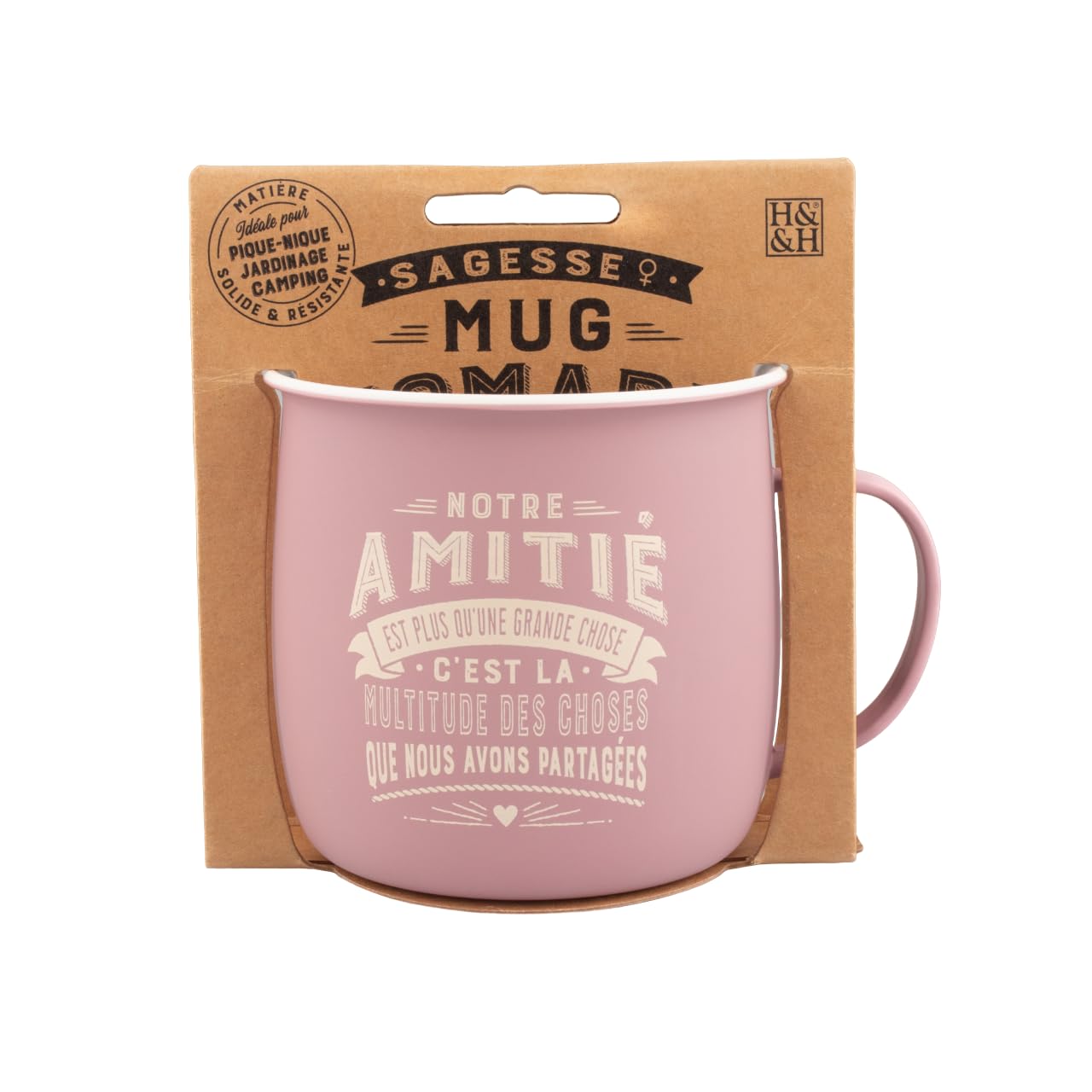 MUG NOMADE - Tazza Personalizzata In Melamina 400 Ml | Nome E Mantra Unici | Regalo Originale Per Uomo E Donna | Tazza Larga Per Caffè E Tè | Lavabile In Lavastoviglie | Colori Pastello