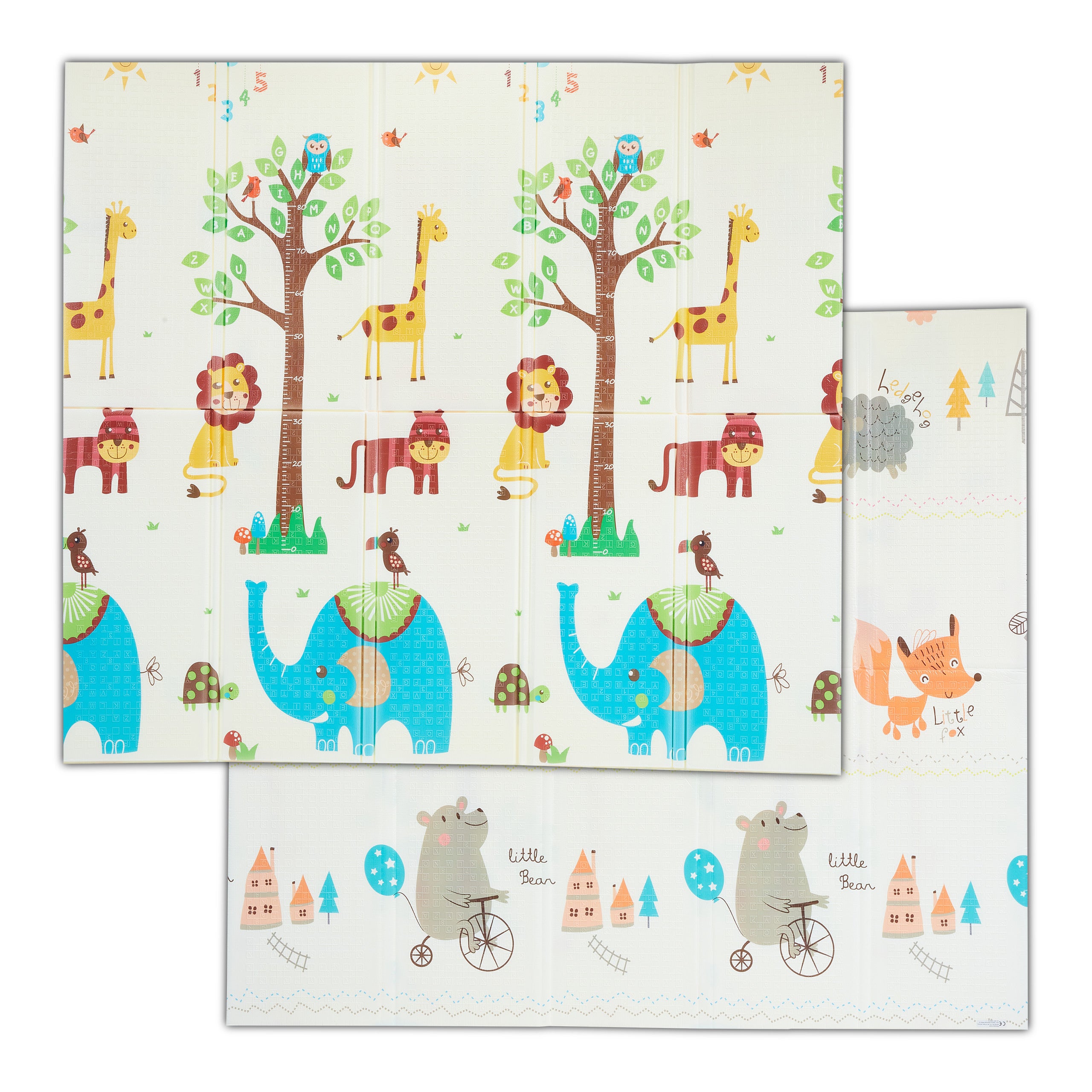 Tappeto Pieghevole Bambini - Gommapiuma XPE Con Animali