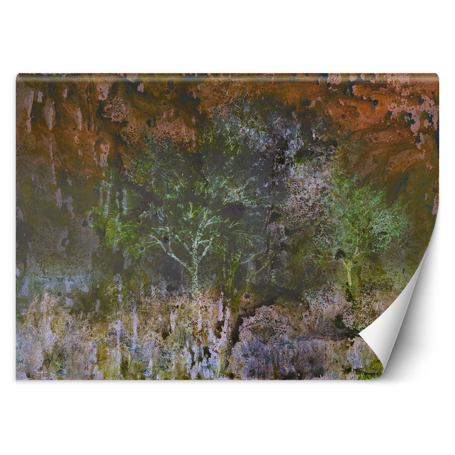 Fototapeta, Drzewa akwarela 350x245