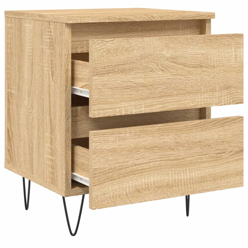 Table de chevet chêne sonoma 40x35x50 cm bois d’ingénierie - 5
