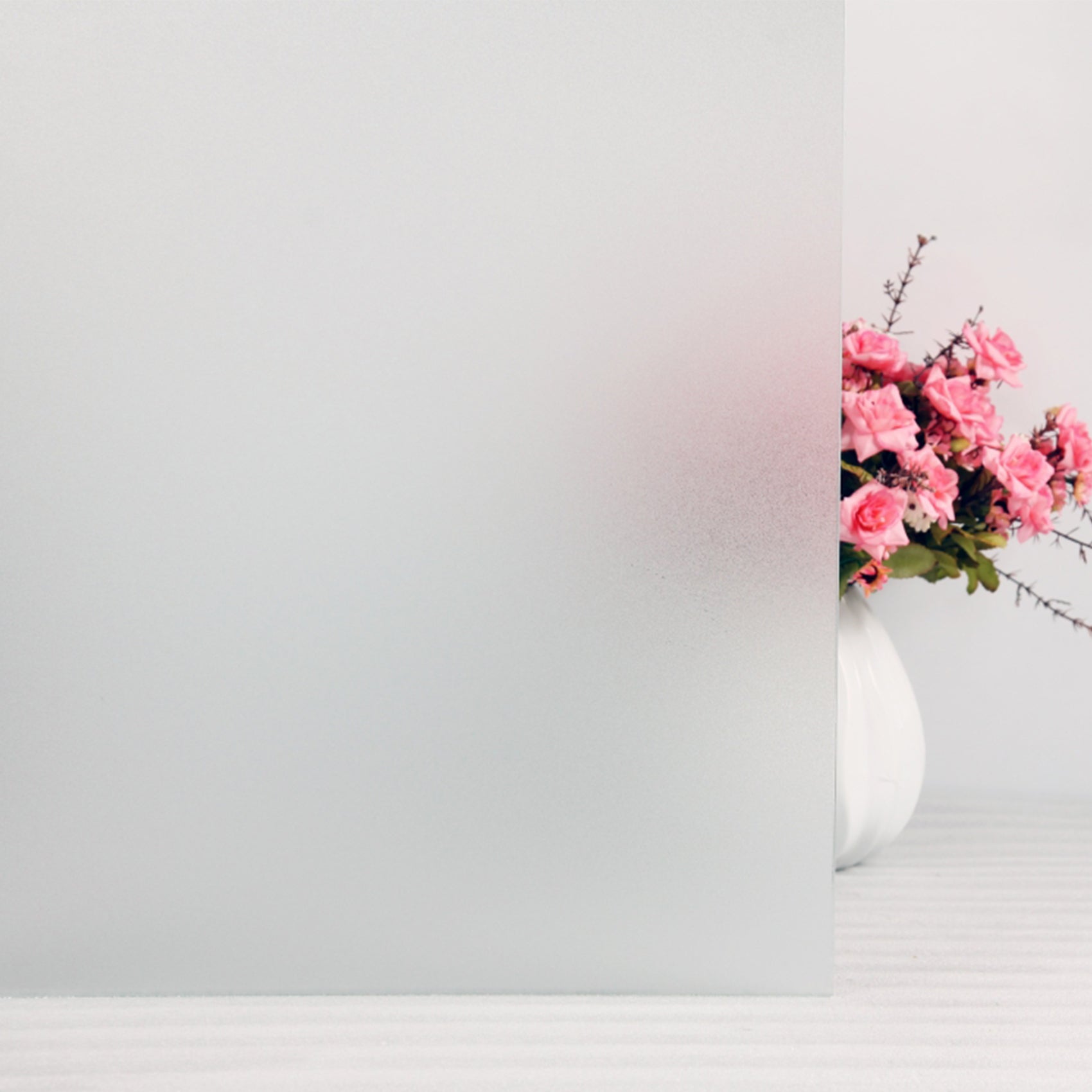 Film Électrostatique Pour Fenêtre - Effet Givré - Protection Intimité Et UV - Sans Adhésif - PVC Haute Qualité