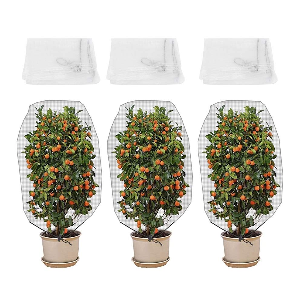 Zestaw 3 siatek przeciw owadom do ogrodu, ochrona roślin, do ochrony drzew, roślin i