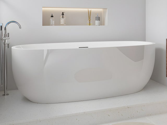 Wanna wolnostojąca NICA - 238L - 170*80*58 cm - Kolor biały