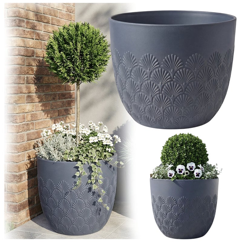Donica Melody 35,6x35,6x30,5 cm wewnętrzna i zewnętrzna niebieska