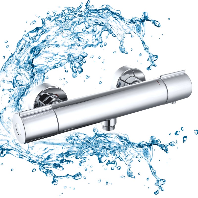 Bateria prysznicowa z termostatem Bateria prysznicowa do kolumny prysznicowej Bateria wannowa z mosiądzu chromowanego