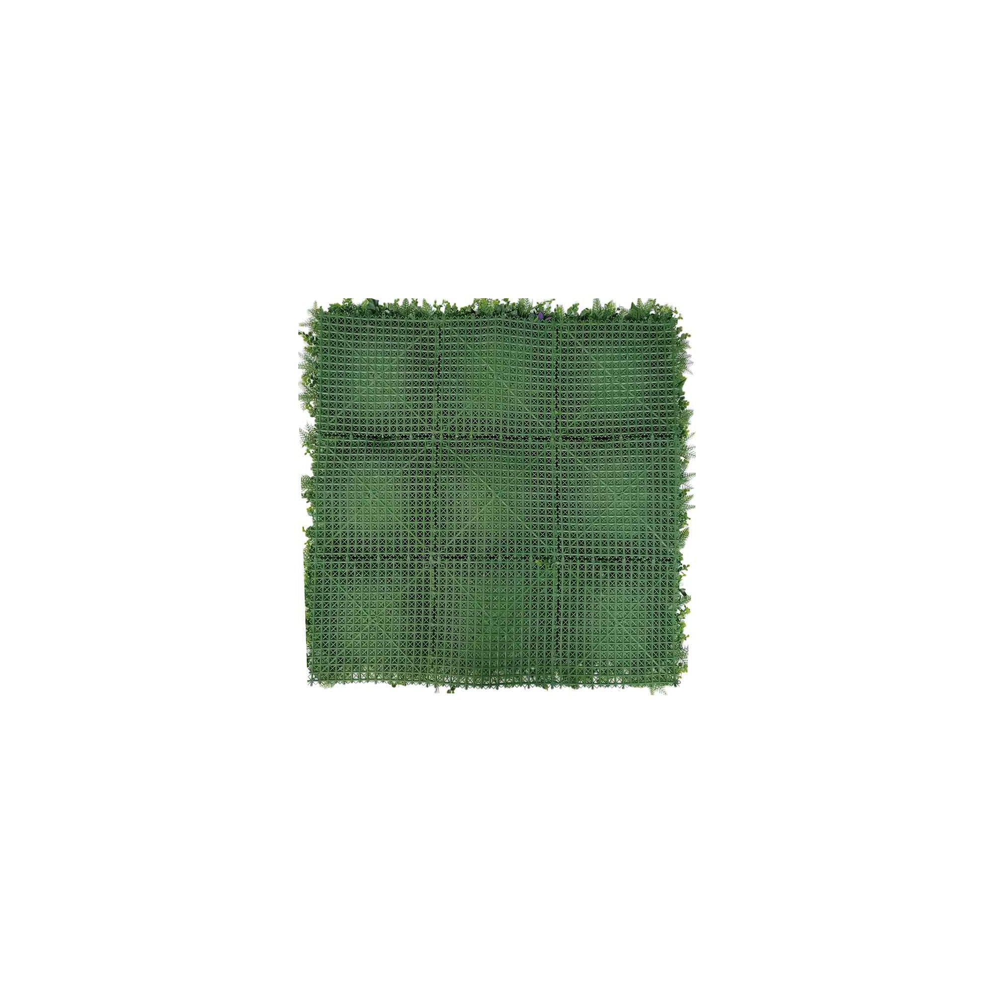 Mur végétal artificiel - Modèle fleur rouge - Dimensions : 100 x 100 cm - 2