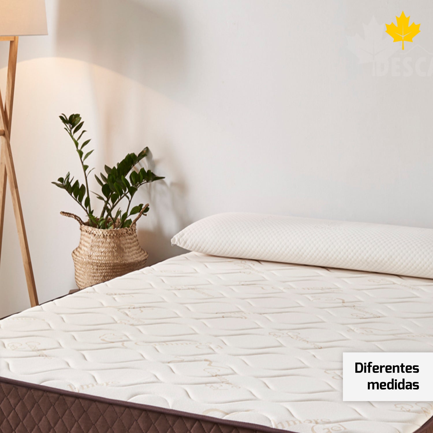 Almofada Viscoelástica Descansin | 70 cm | Efeito nuvem | Tecido de bambu | Alivia Tensões | Capa Dupla - 5