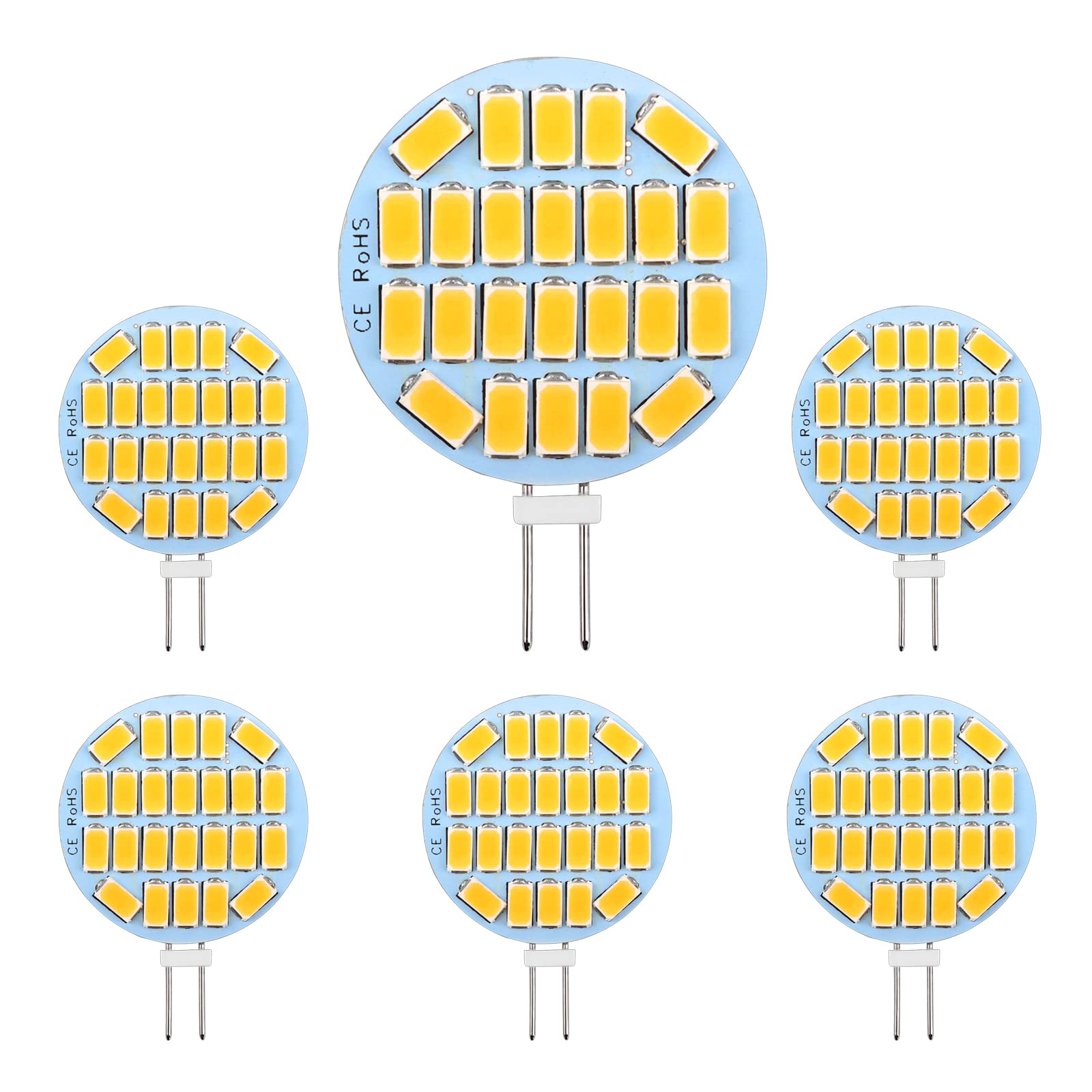 Ampoule LED G4 12V 3W, Non Dimmable, 24x5730 SMD 300LM Blanc Neutre ...
