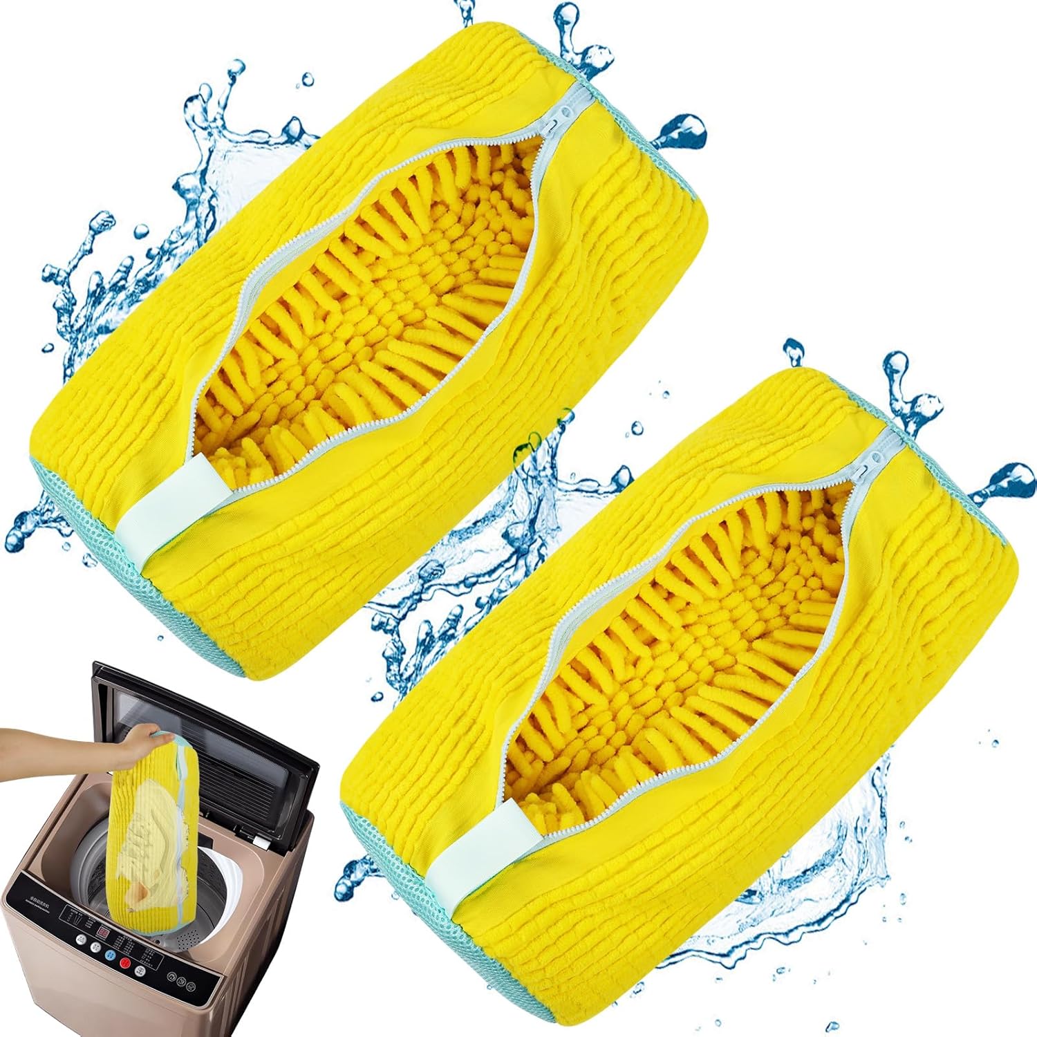 Sac de lavage pour chaussures en machine, 2 sacs à linge zippés, sac de — free download