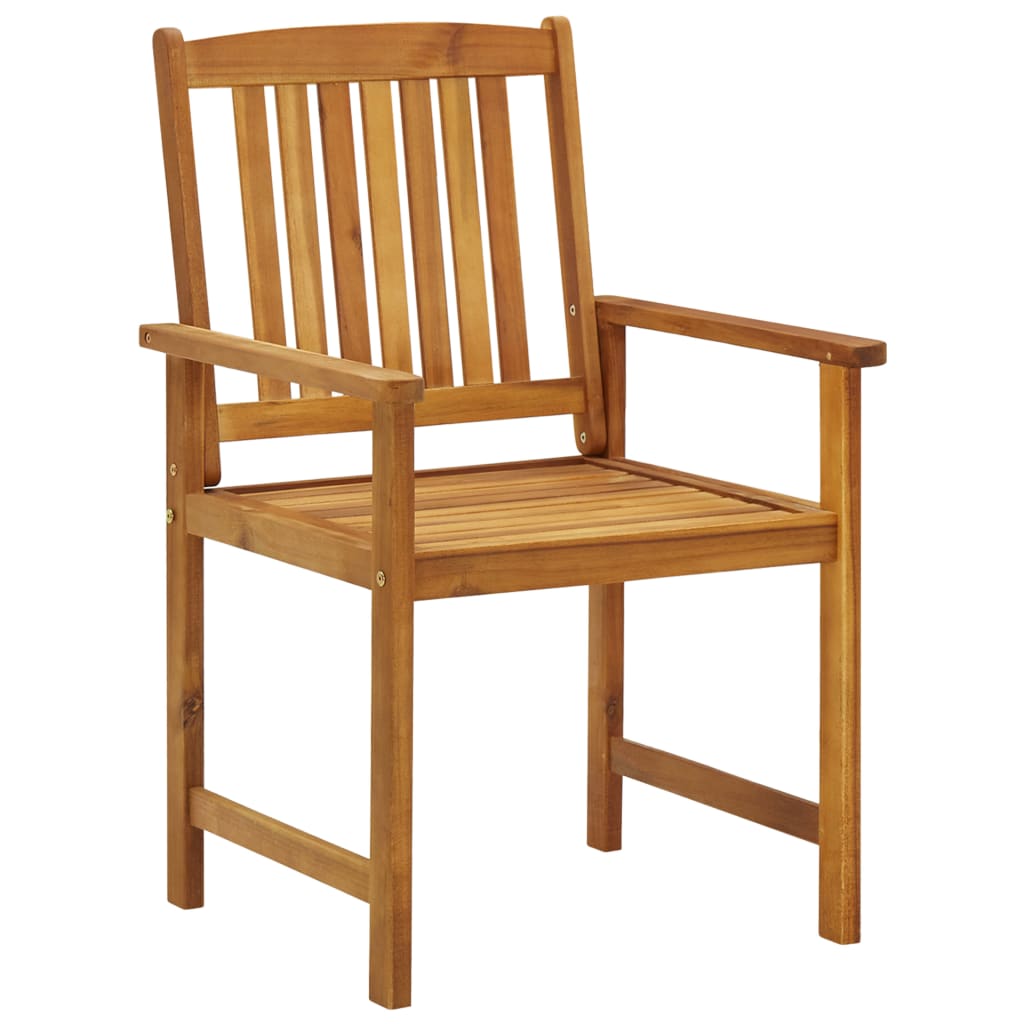 Chaise de jardin pliable avec coussin en Bois Marron - 4