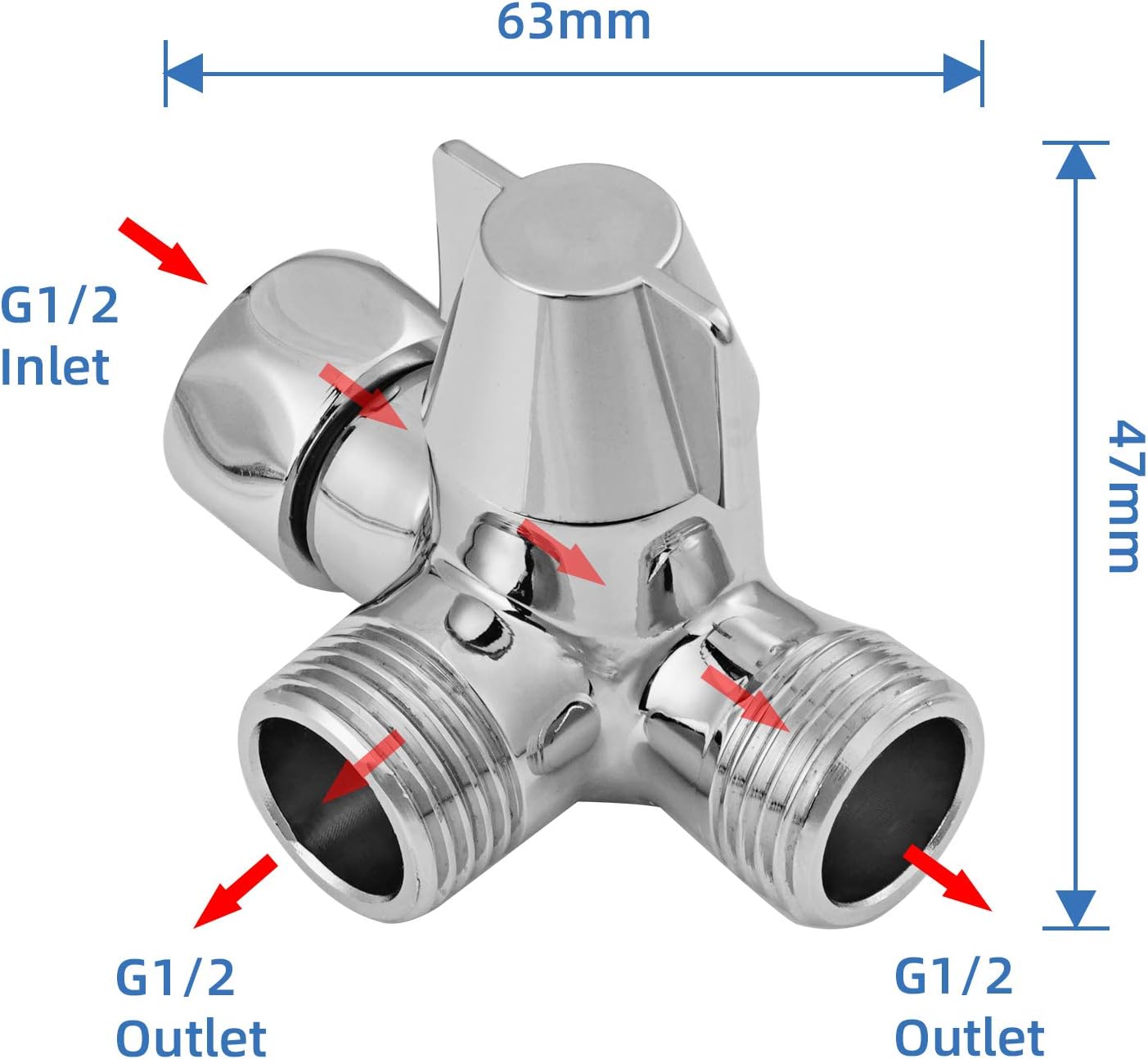 Adattatore gomito doccia in ottone massiccio, adattatore di connessione gomito braccio doccia G1/2 per soffione doccia (90°, nero opaco) | Leroy Merlin