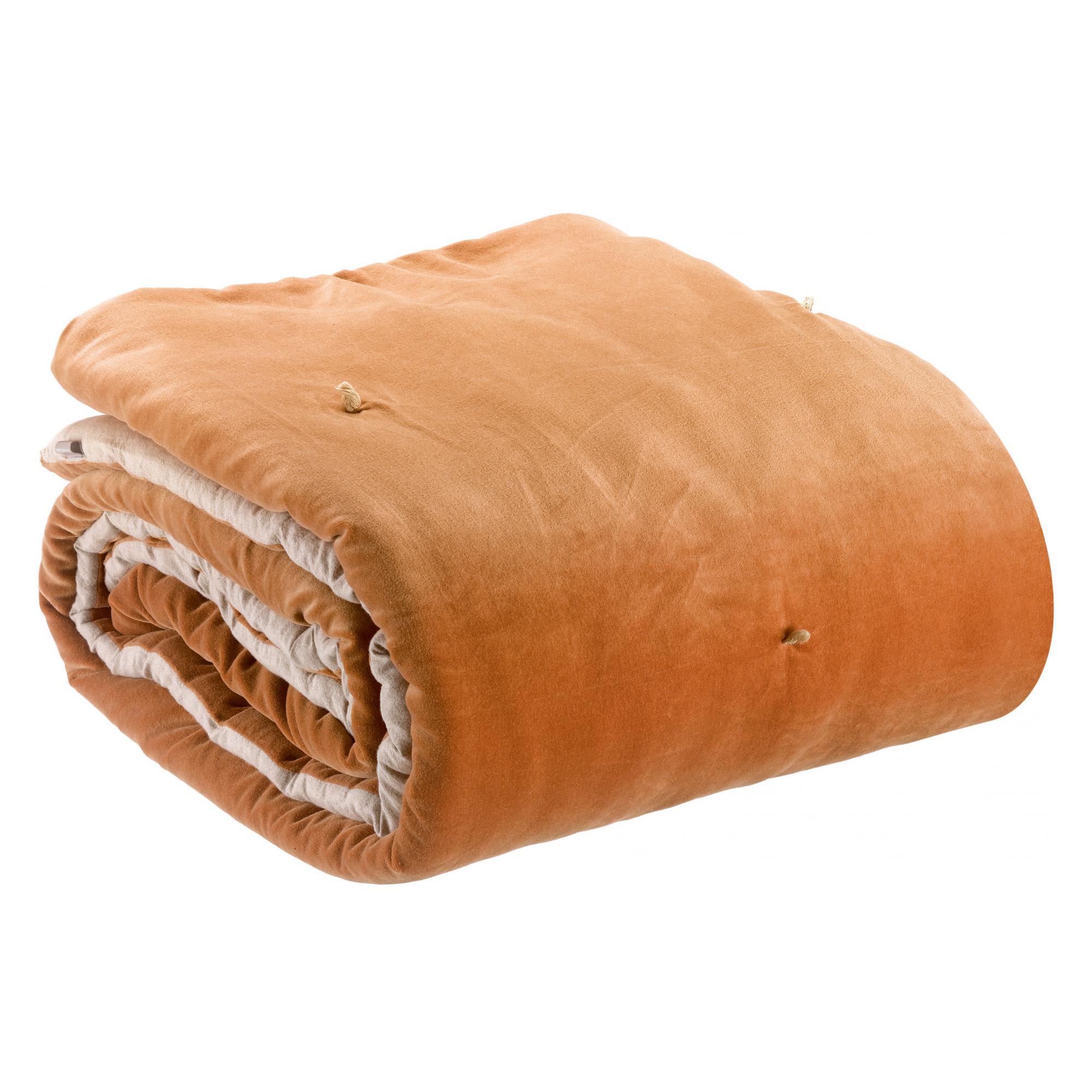 Plaid con puntos anudados elise óxido 140 x 200 cm óxido 140 x 200 cm vivaraise